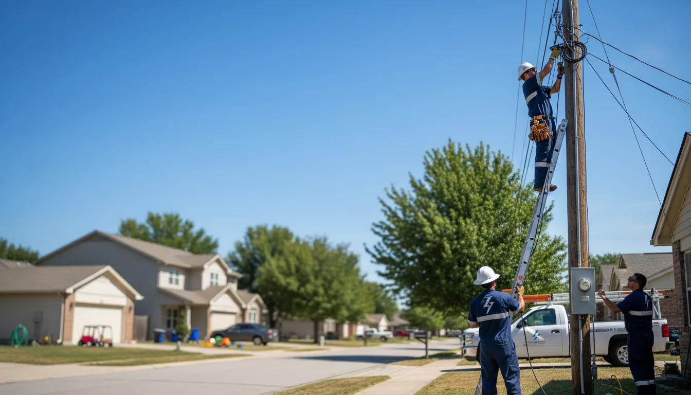 Residential electrician providing installation services in Longville, LA